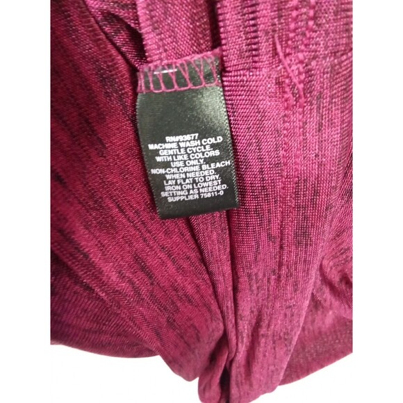 liz claiborne career top large Burgundy Sleeveless lined - Picture 8 of 8